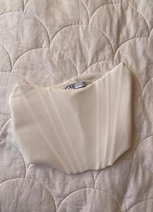 Топ бандо zara корсет