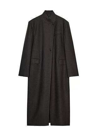 Пальто жіноче zara limited edition чорне, розмір s, вовна, віскоза