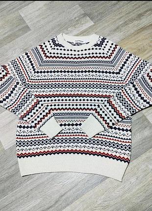 Мужской винтажный свитер  topman , размер м .