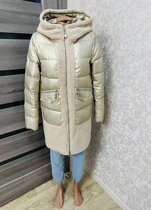 Куртка жіноча зимова бежева 7