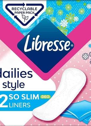 Прокладки щоденні 32шт dailies style deo ультратонкі тм libresse