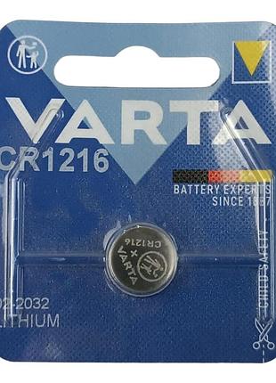 Батарейка таблетка литиевая 3.0v cr1216 блистер varta