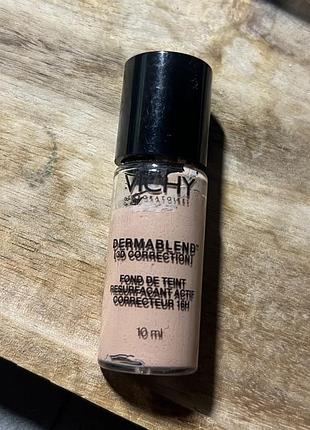 Тональний крем vichy dermablend 3d correction матуючий, відтінок 35 sand, 10 мл