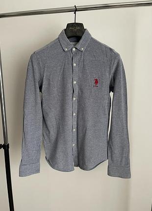 Чоловіча трикотажна сорочка u.s. polo assn. (розмір s) / оксфорд сорочка uspa