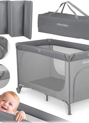 Туристичне складне ліжечко з матрацом аксесуари ricokids