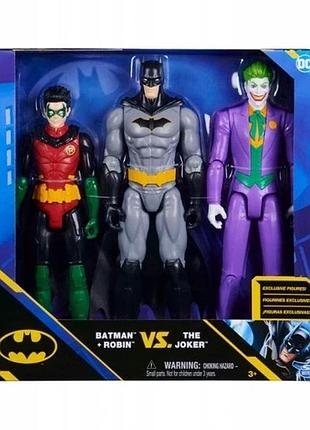 Набір фігурок spin master batman robin joker 30 см бетмен робін джокер 0778988344651.