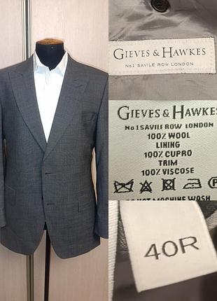 Шерстяной мужской пиджак gieves snd hawkes
