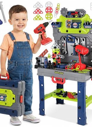 Майстерня для дітей валіза для майстерні інструменти дрель kinderplay