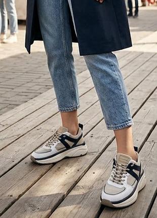 Massimo dutti кросівки шкіра +замша