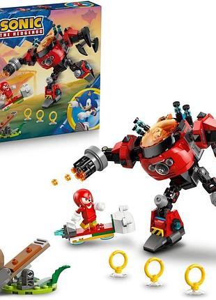Lego sonic the hedgehog knuckles проти dr eggman у меху egg crusher інтерактивна іграшка для дітей від 8 років набір 77005