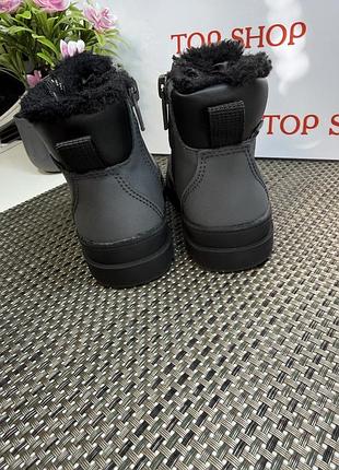 Оригинальные ботинки с мехом детские waterproof h&amp;m 3