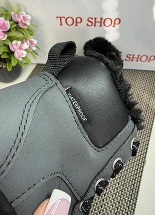 Оригинальные ботинки с мехом детские waterproof h&amp;m 4