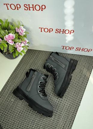 Оригинальные ботинки с мехом детские waterproof h&amp;m 5