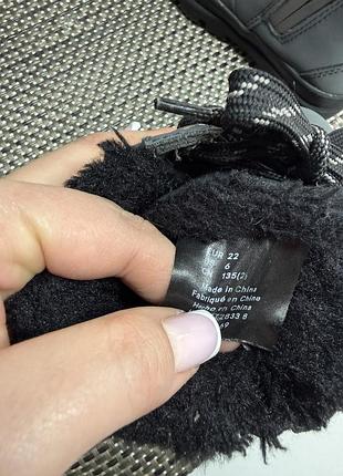 Оригинальные ботинки с мехом детские waterproof h&amp;m 7