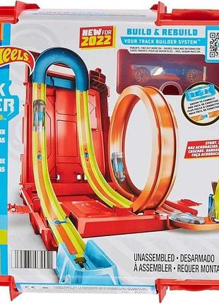 Hot wheels паливна каністра stunt box track builder unlimited набір для гри помаранчевий/жовтий від 6 років