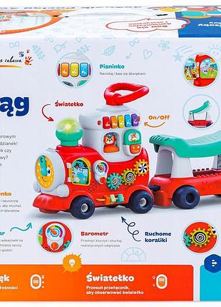Каталка dumel discovery інтерактивний потяг 4в1 8
