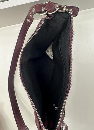 Сумка жіноча stradivarius бордова 2