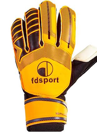 Воротарські рукавиці дитячі з захистом пальців fdsport fb-579-3, розмір 8