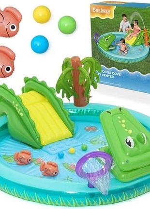 Bestway cove 53166 водний майданчик "затока крокодилів" 2.24m шт. 1.81m шт. 72cm