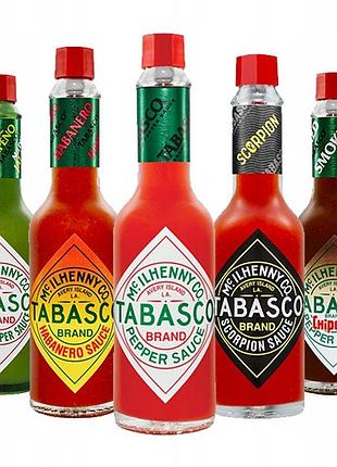 Набір з 5 продуктів пакет з 5 соусів tabasco