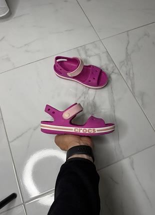 Фірмові дитячі сандалі/босоніжки crocs оригінал р. c12 (18.5-19 см)