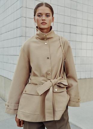 Тренч жіночий бежевий zara new