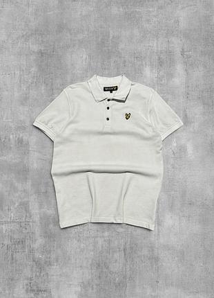 Футболка lyle scott поло чоловіче біле оригінал лайл скотт