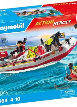 Playmobil action heroes 71464 вогнетривкий човен із водним скутером