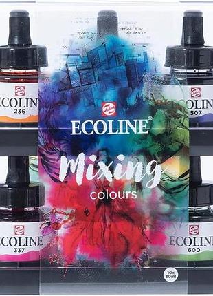 Ecoline акварельні фарби різнокольорові 10 x 30 мл