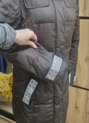 Пуховик коричневый esprit   пуховый