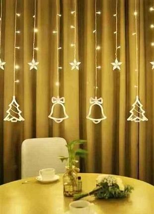 Гирлянда фигурки 120led 2.5*0.85м christmas lights r92657 тм stenson