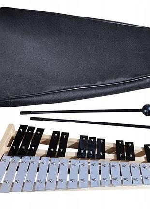 V-tone dc 27 набір дзвінців цимбали хроматичний з чохлом та паличками
