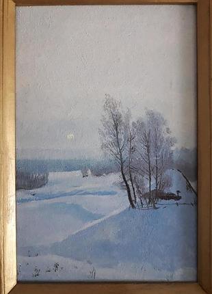 Картина "морозной день, панин в.