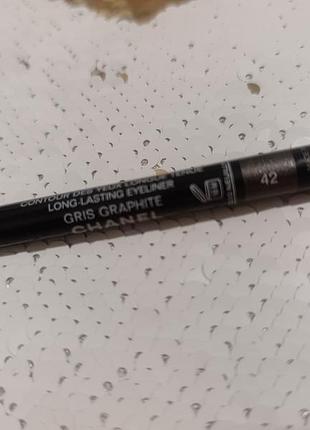 Контурний олівець для очей chanel long-lasting eyeliner gris graphite 42