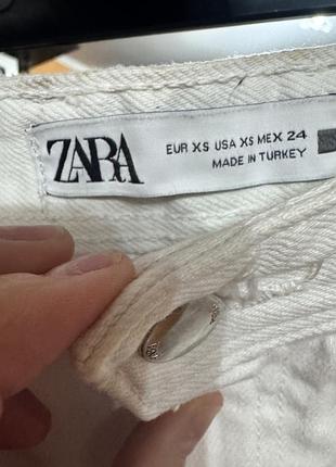 Біла джинсова спідниця zara 6