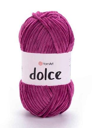 Пряжа dolce свекликовый 100% микрополиэстр 120м 100г 5шт/уп 766 тм yarnart