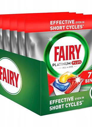 Капсули-таблетки для посудомийної машини fairy platinum plus all in one 114шт