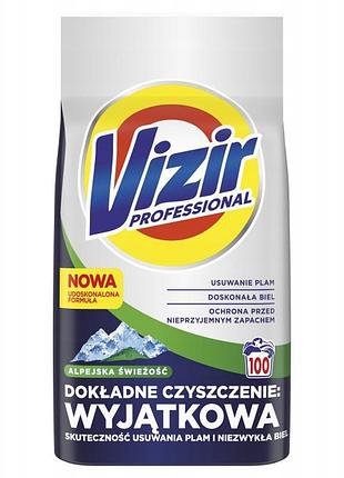 Vizir professional pgp порошок для прання "alpinefresh" білизни 5,5 кг 100 прань