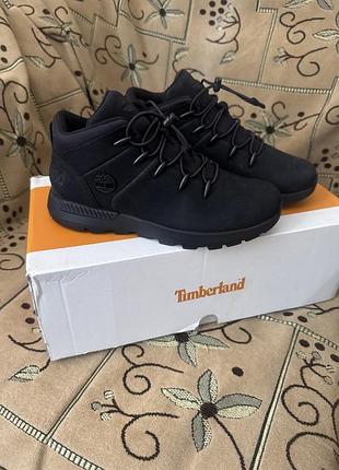 Черевики для хлопчиків timberland sprint trekker tb0a2f7c015, 35, чорні, нат. нубук