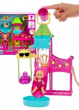 Barbie skipper перша робота водний парк набір ляльок-няньок з аксесуарами для ігрового майданчика