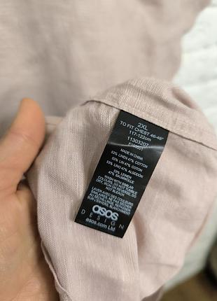 Рубашка льняная asos xxl 5