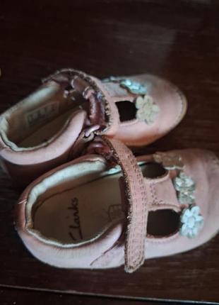 Балетки для дівчаток clarks рожеві