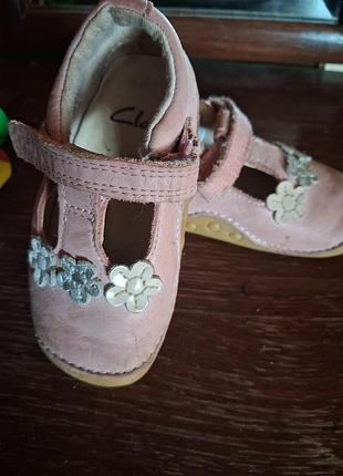 Балетки для дівчаток clarks рожеві 3
