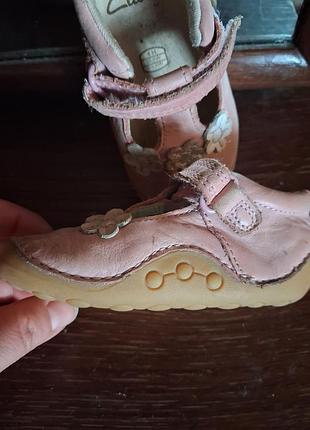 Балетки для дівчаток clarks рожеві 6