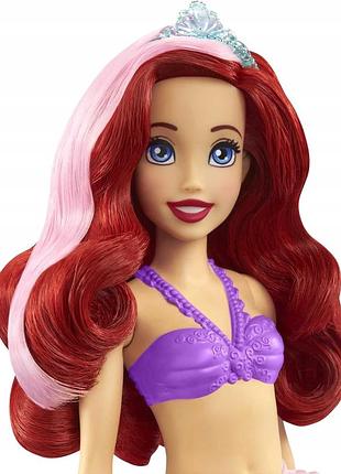 Лялька disney принцеси mattel "аріелька зі зміною кольору" 32 см "маленька русалочка" зміна волосся хвоста