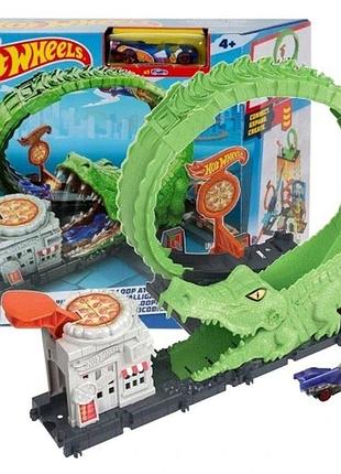 Hot wheels city петля крокодила hkx39 hot city набір трас + машинка