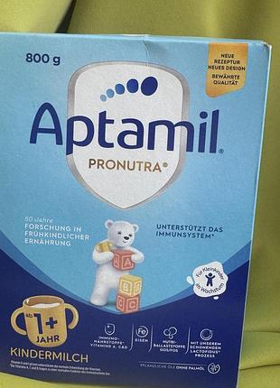 Каша запакована суміш молочна дитяче харчування aptamil pronutra 800 gr.  від одного року