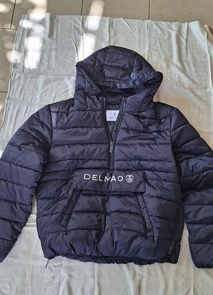 Новая демісезонна куртка пуховик delmao, розмір l (42/50), темно-синя