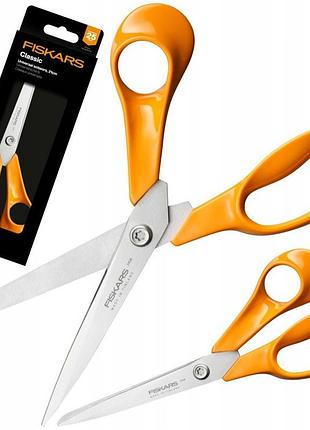 Ножиці fiskars classic універсальні 21 см для тканин офісні домашні