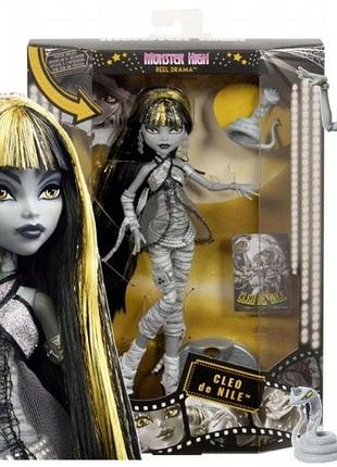 Лялька monster high "страшний сеанс" cleo de nile + змія hissette